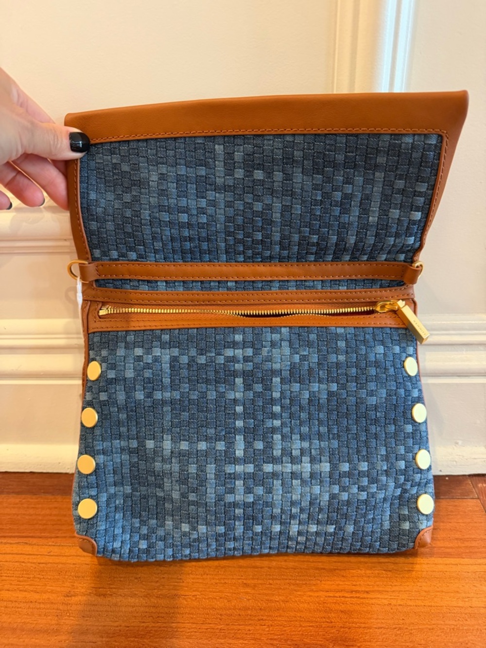 Hammitt VIP medium Mossic Denim Handbag - Picture 3 of 6